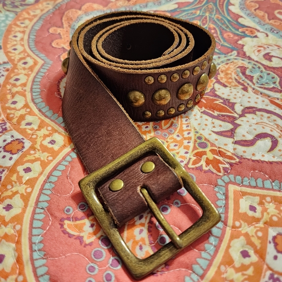 GAP Accessories - Gap Studded Leather Belt | Size Medium